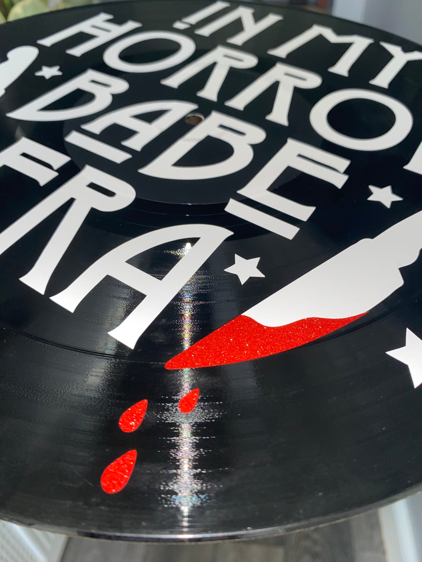 In my Horror Babe Era 12” Upcycled Vinyl Record