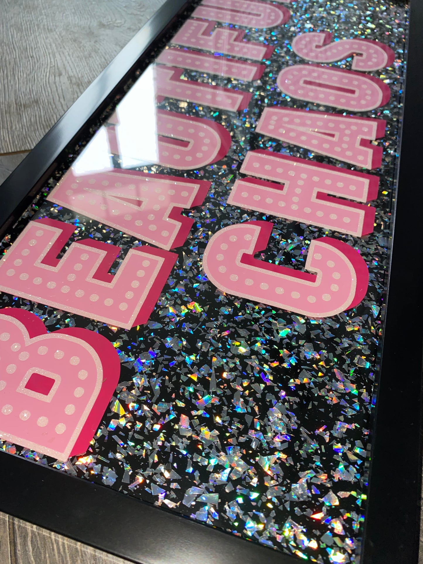 Beautiful Chaos Framed Acrylic Sign