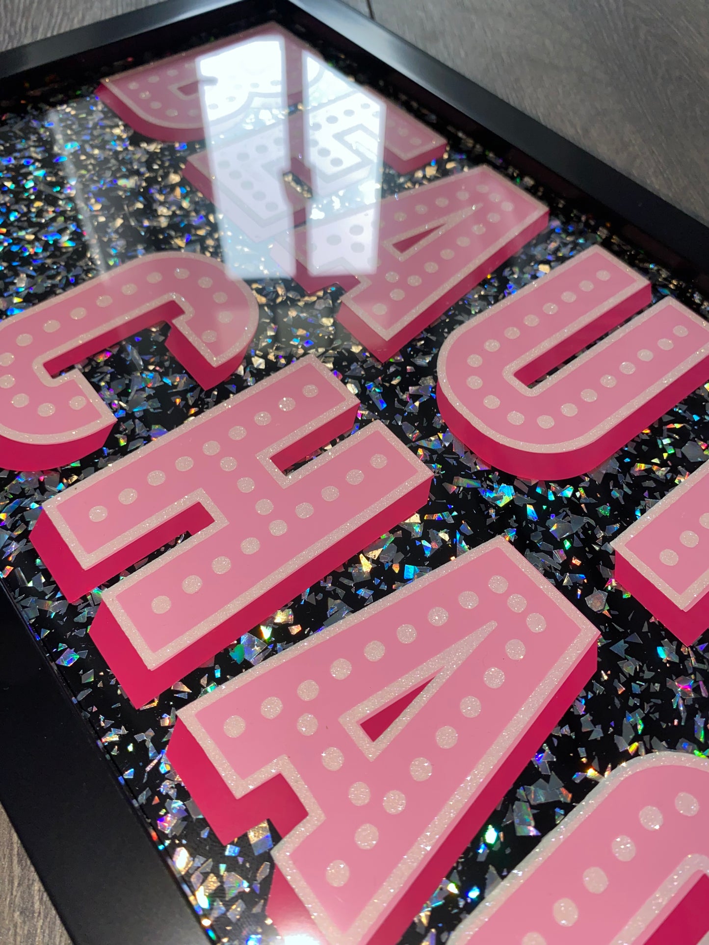 Beautiful Chaos Framed Acrylic Sign