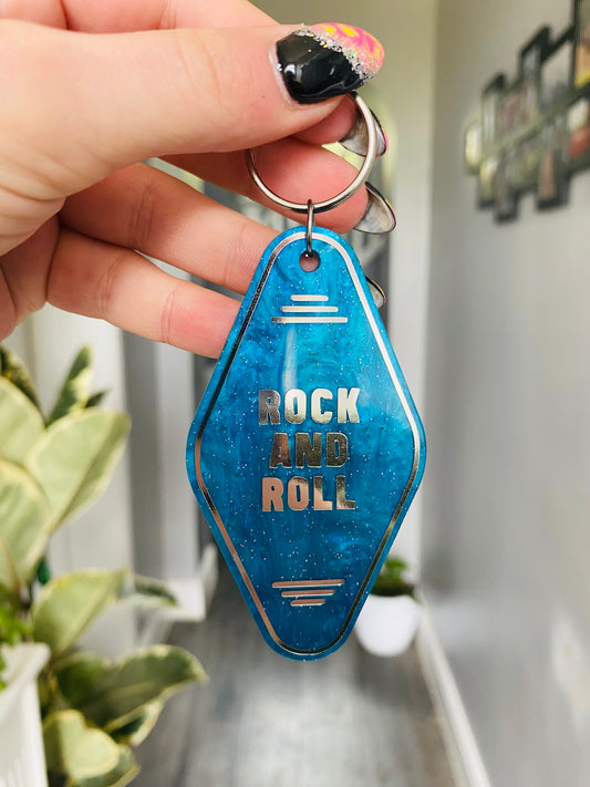 “Rock and Roll” Motel Style Keyring