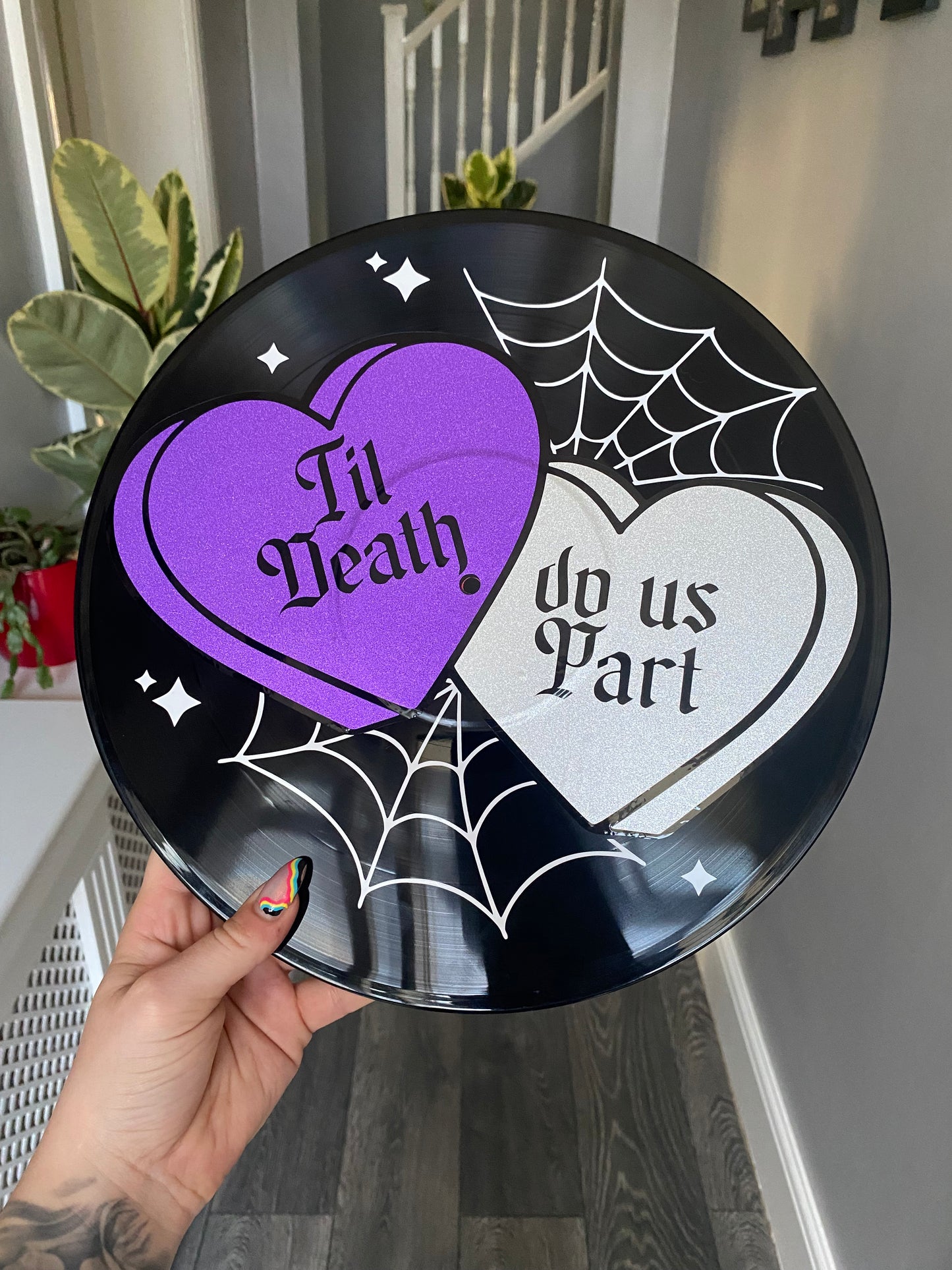 Til Death do us Part 12” Upcycled Vinyl Record