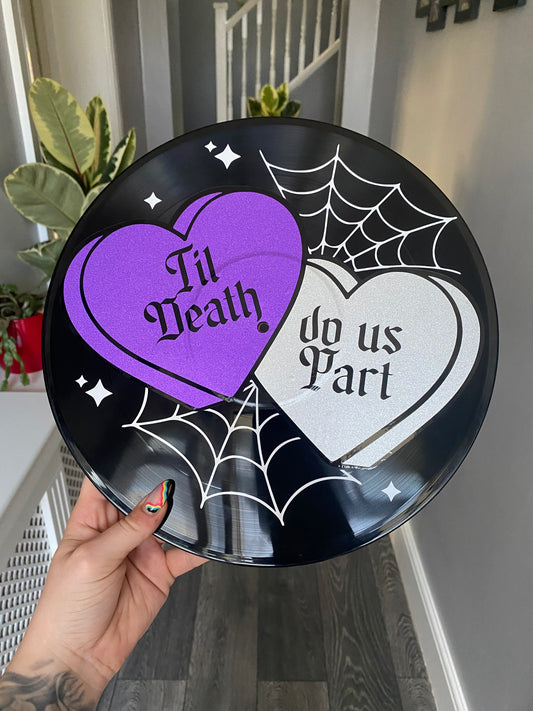 Til Death do us Part 12” Upcycled Vinyl Record