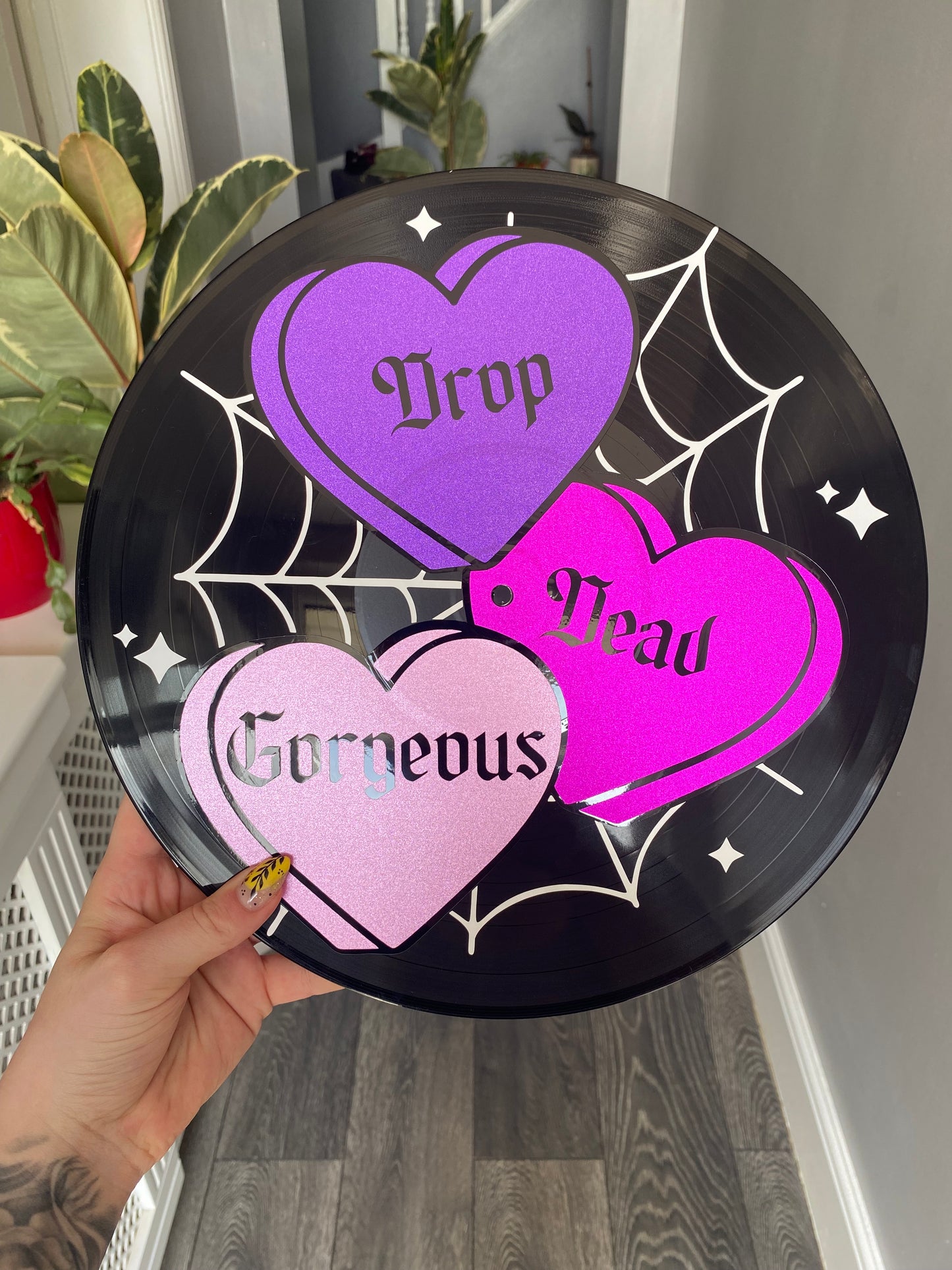Drop Dead Gorgeous 12” Upcycled Vinyl Record