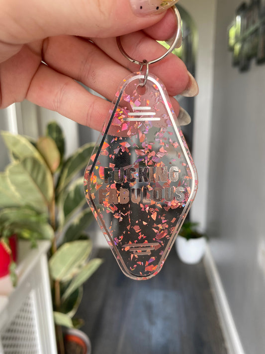 “Fucking Fabulous” Motel Style Keyring