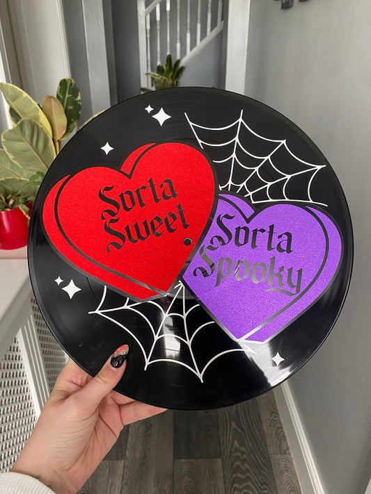 Sorta Sweet, Sorta Spooky 12” Upcycled Vinyl Record