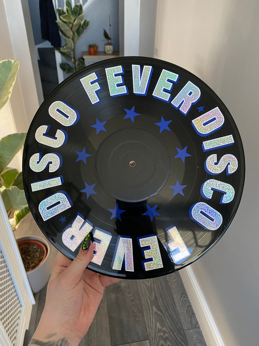 DISCO FEVER Holo 12” Upcycled Vinyl Record