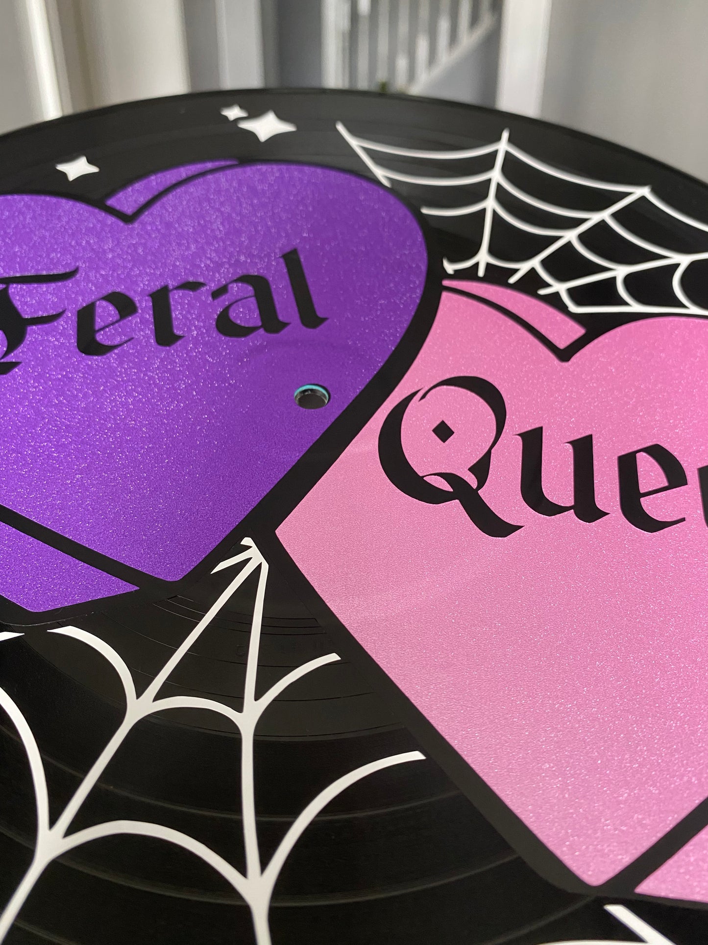 Feral Queen 12” Upcycled Vinyl Record