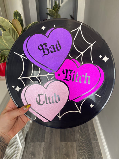 Bad Bitch Club 12” Upcycled Vinyl Record