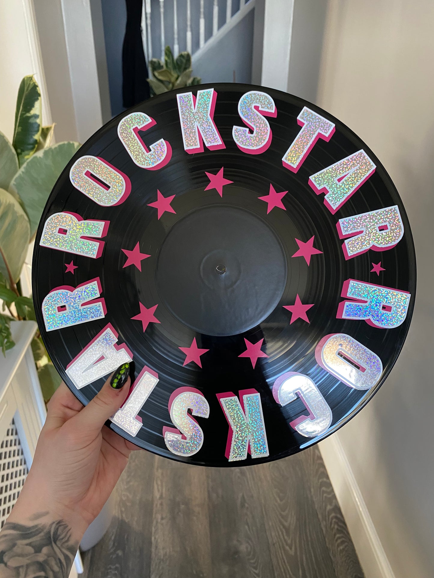 ROCKSTAR Holo 12” Upcycled Vinyl Record