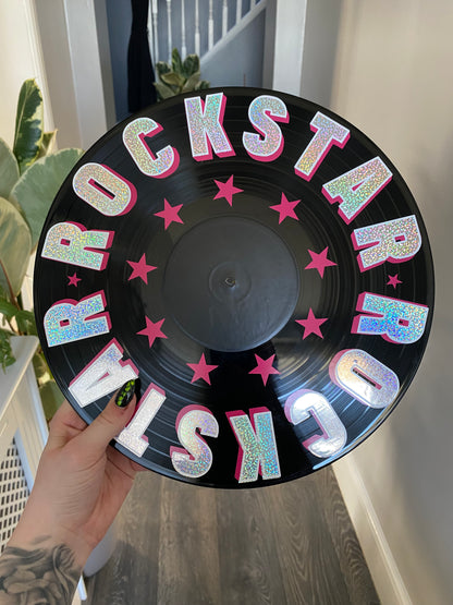 ROCKSTAR Holo 12” Upcycled Vinyl Record