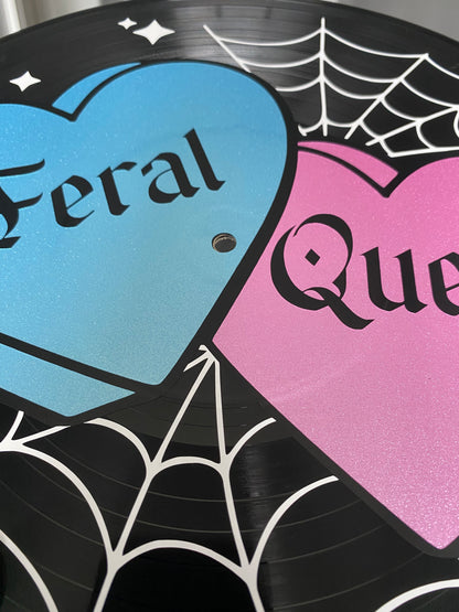 Feral Queen 12” Upcycled Vinyl Record