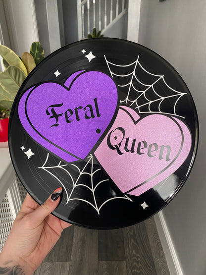 Feral Queen 12” Upcycled Vinyl Record