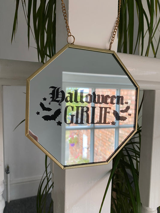 Halloween Girlie Small Hanging Mirror