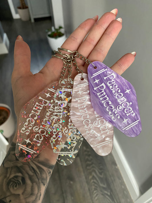 “Passenger Princess” Motel Style Keyring