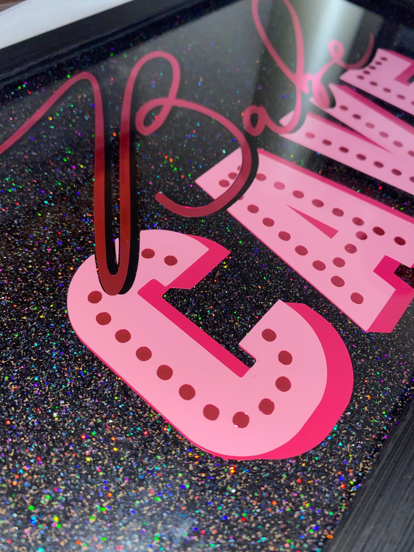 Babe Cave Framed Acrylic Sign