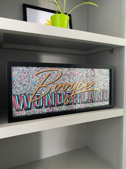 Boogie Wonderland Framed Acrylic Sign