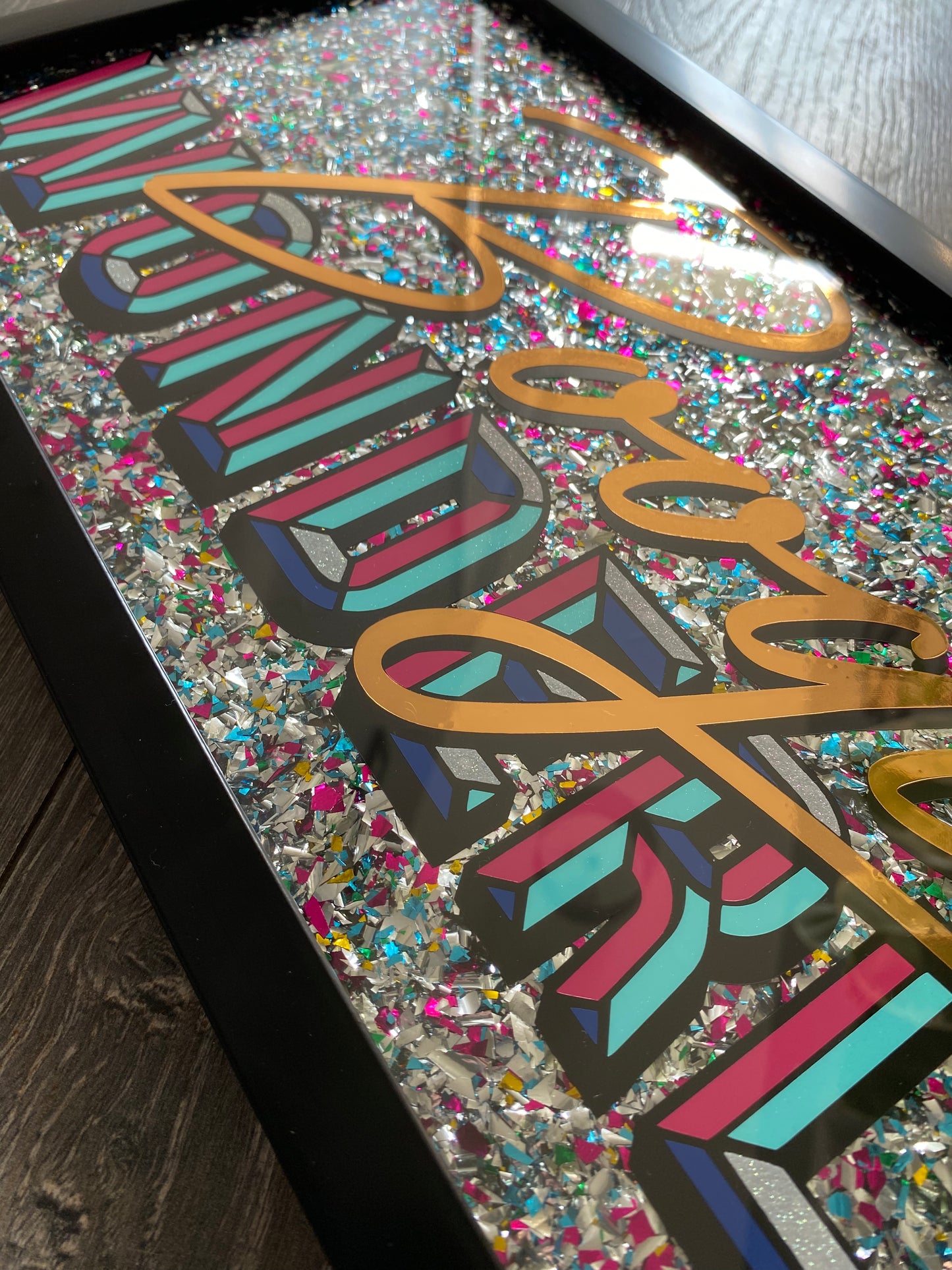 Boogie Wonderland Framed Acrylic Sign