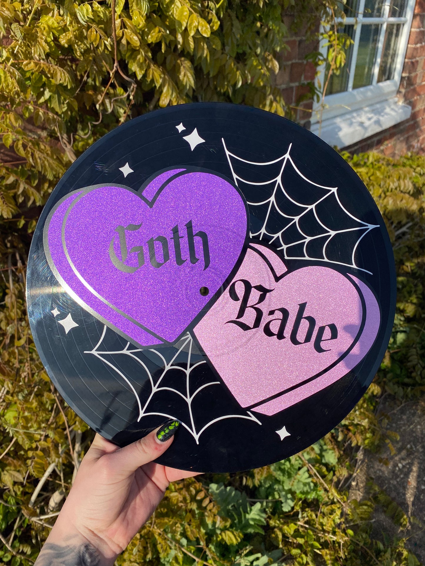 Goth Babe 12” Upcycled Vinyl Record
