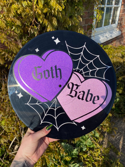 Goth Babe 12” Upcycled Vinyl Record