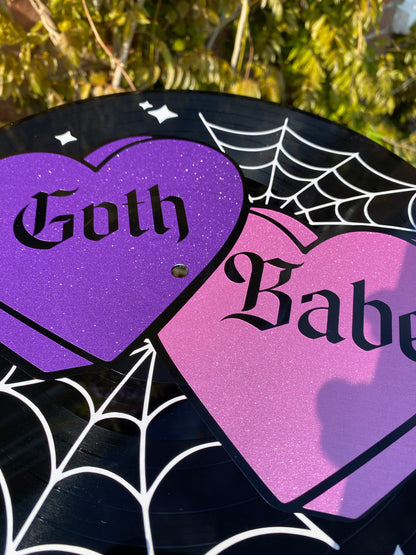 Goth Babe 12” Upcycled Vinyl Record