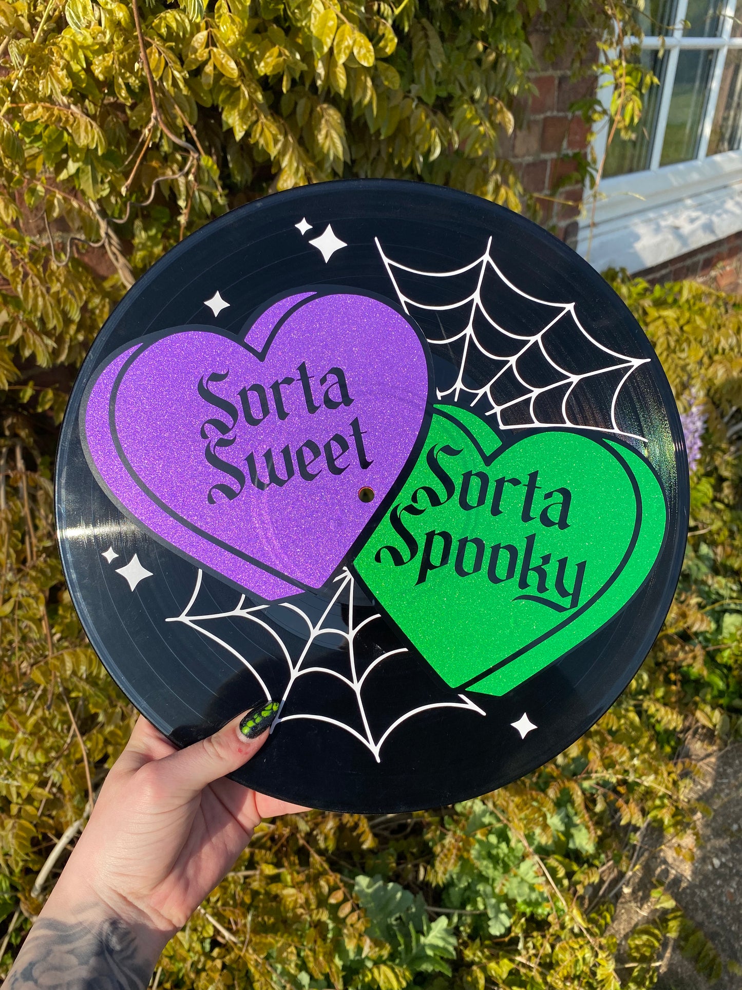 Sorta Sweet, Sorta Spooky 12” Upcycled Vinyl Record