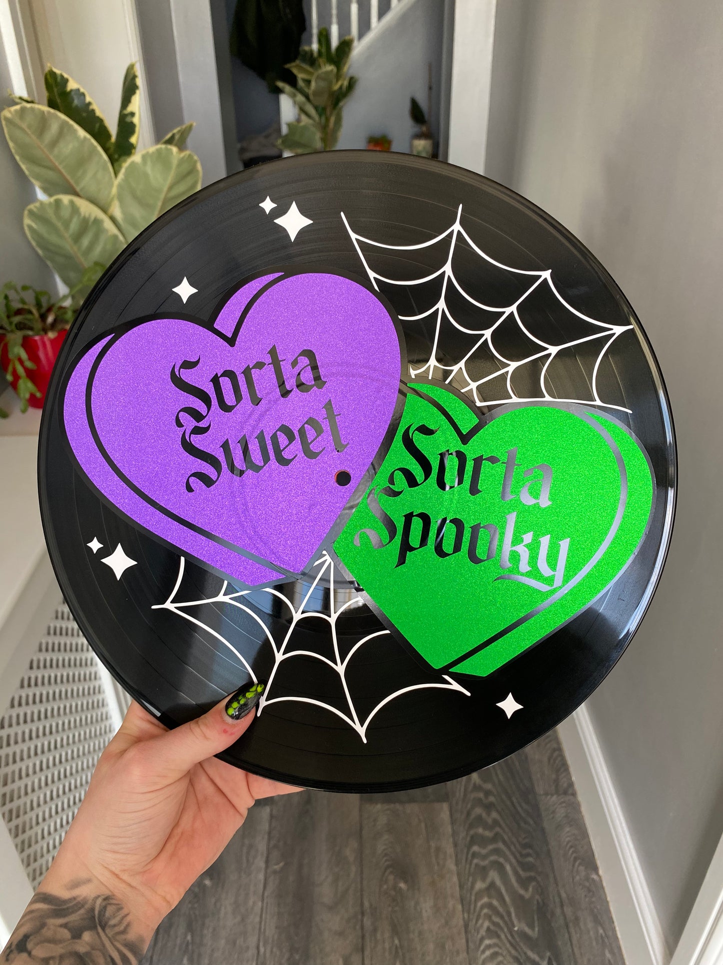 Sorta Sweet, Sorta Spooky 12” Upcycled Vinyl Record