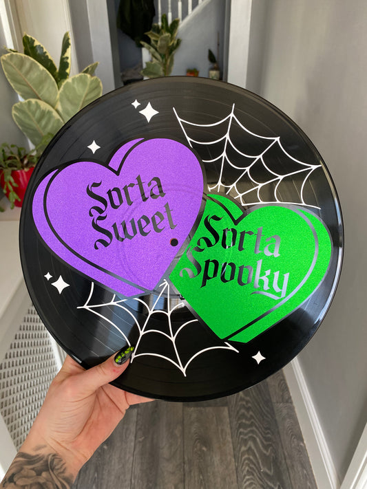 Sorta Sweet, Sorta Spooky 12” Upcycled Vinyl Record