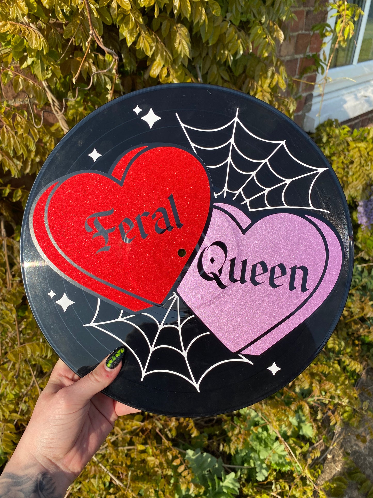 Feral Queen 12” Upcycled Vinyl Record
