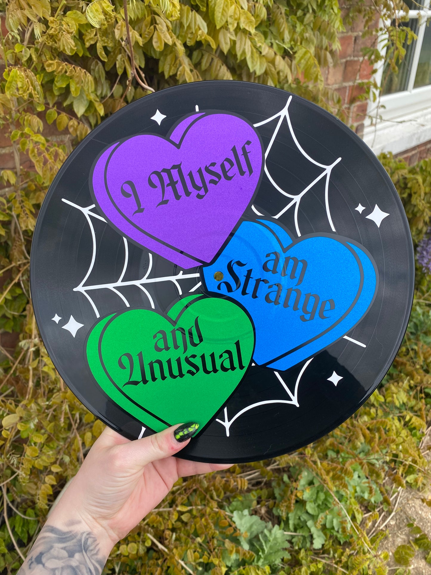 I Myself am Strange and Unusual 12” Upcycled Vinyl Record