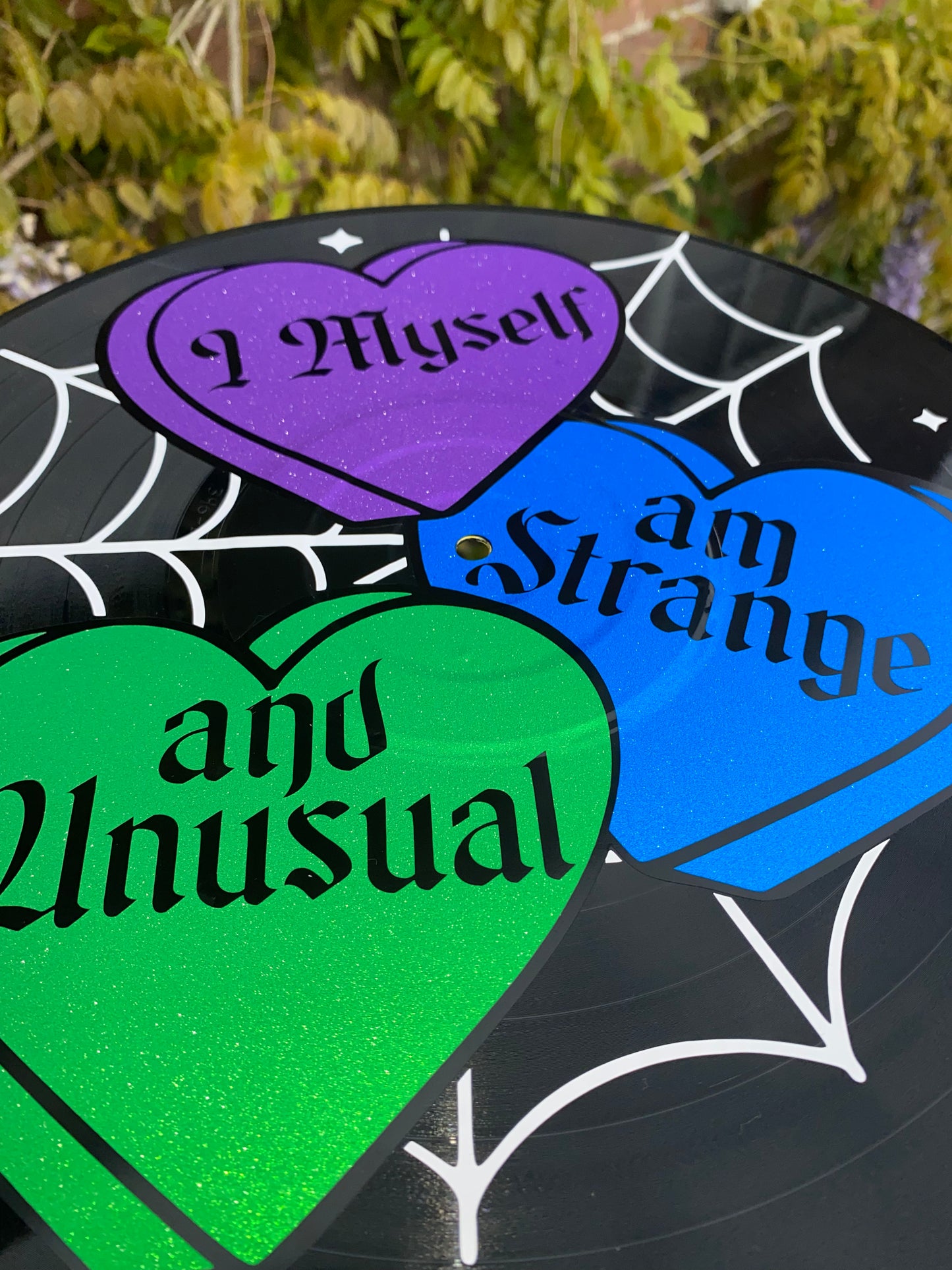 I Myself am Strange and Unusual 12” Upcycled Vinyl Record