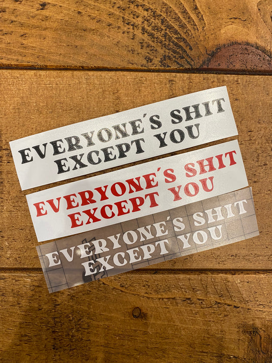 Everyone’s Shit Except You