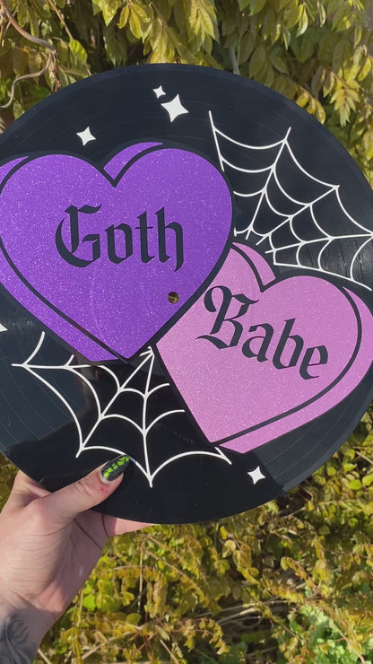 Goth Babe 12” Upcycled Vinyl Record