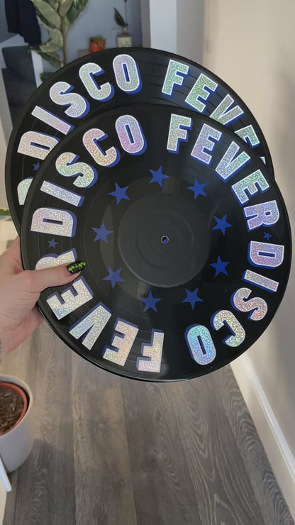 DISCO FEVER Holo 12” Upcycled Vinyl Record