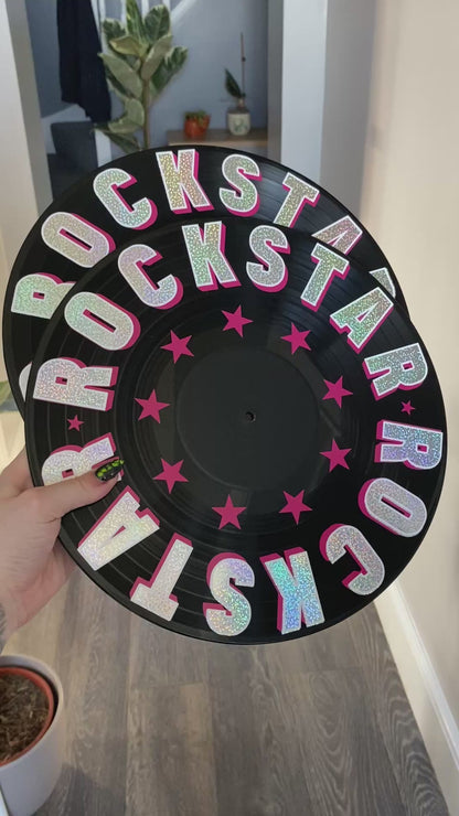 ROCKSTAR Holo 12” Upcycled Vinyl Record
