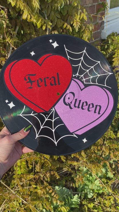 Feral Queen 12” Upcycled Vinyl Record