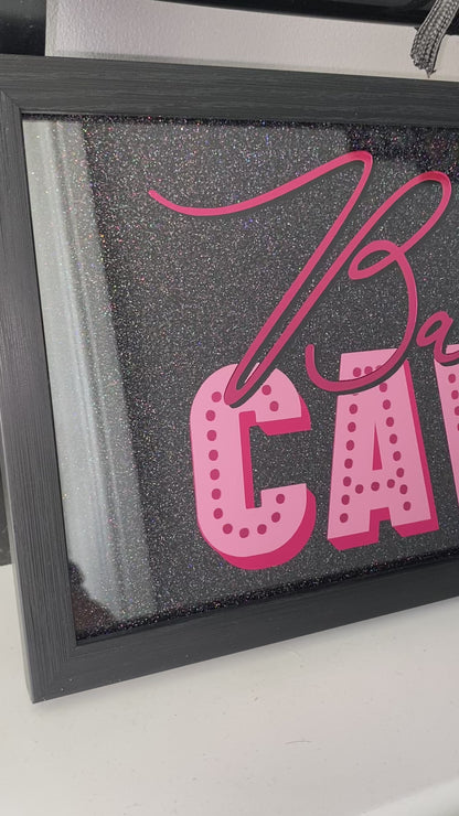 Babe Cave Framed Acrylic Sign