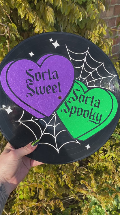 Sorta Sweet, Sorta Spooky 12” Upcycled Vinyl Record