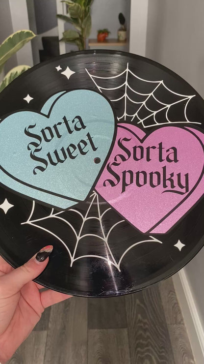 Sorta Sweet, Sorta Spooky 12” Upcycled Vinyl Record