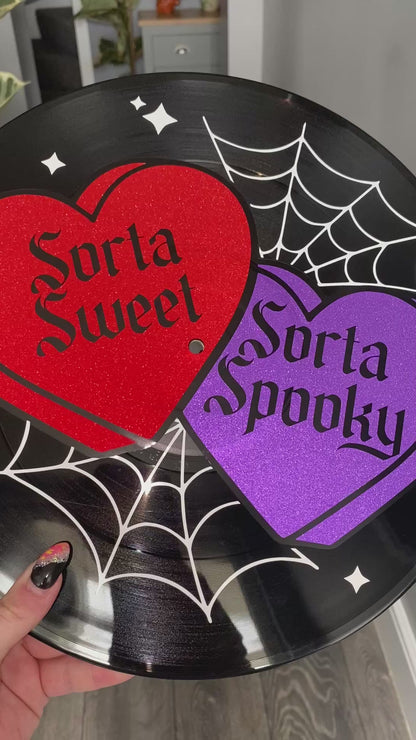 Sorta Sweet, Sorta Spooky 12” Upcycled Vinyl Record